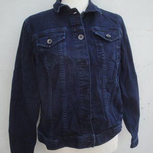 Lands' End Denim Jean Jacket Ladies Size M(10-12)